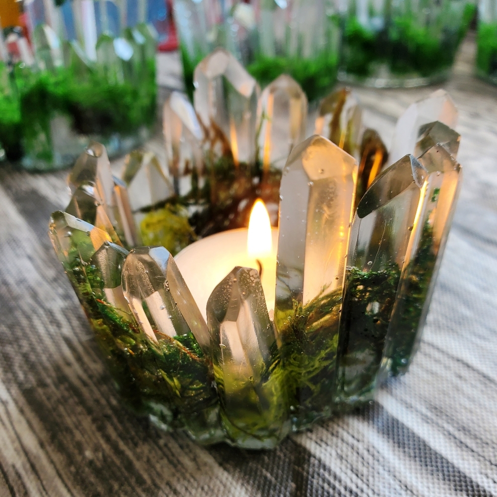Crystal look Tea Light candle holder